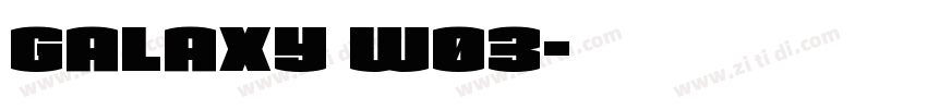 Galaxy W03字体转换